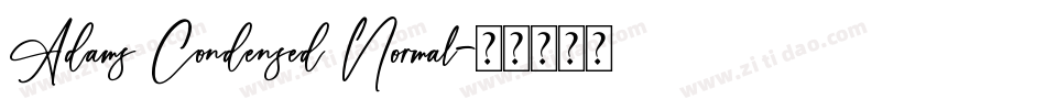Adams Condensed Normal字体转换